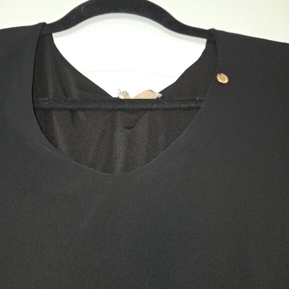 Rinascimento Boho Style Dress with Bell Sleeves Black, size M NWT - Picture 4 of 16